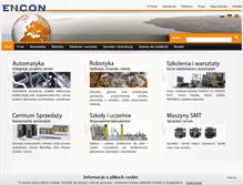 Tablet Screenshot of encon.pl
